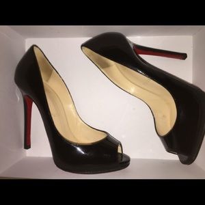Black Flo Christian Louboutin US 6.5 Patent Bk01